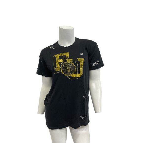 R13 'Fu Boy' Black Cotton Tee Size XS - Picture 2 of 5